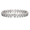 Image 2 : 12.2 ctw Pear Cut Diamond Micro Pave Bracelet 18K White Gold - REF-1025F8M