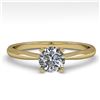 Image 1 : 0.50 ctw VS/SI Diamond Engagment Designer Ring 14k Yellow Gold - REF-68N8F