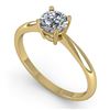 Image 2 : 0.50 ctw VS/SI Diamond Engagment Designer Ring 14k Yellow Gold - REF-68N8F