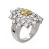 Image 1 : 5.52 ctw Canary Citrine & Diamond Ring 18K White Gold - REF-273R6K