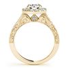 Image 3 : 1.81 ctw Certified VS/SI Diamond 2pc Wedding Set Halo 14k Yellow Gold - REF-185Y8X