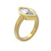 Image 1 : 2 ctw Marquise Diamond Ring 18K Yellow Gold - REF-859H3R