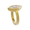 Image 2 : 2 ctw Marquise Diamond Ring 18K Yellow Gold - REF-859H3R
