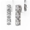Image 3 : 2 ctw Oval Cut Diamond Designer Earrings 18K White Gold - REF-230Y3X