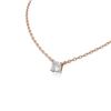 Image 2 : 2.01 ctw Princess Diamond Necklace 18K Rose Gold - REF-889H2R
