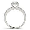 Image 3 : 1.05 ctw Certified VS/SI Princess Diamond 2pc Set Halo 14k White Gold - REF-120X8A