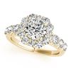 Image 1 : 2.9 ctw Certified VS/SI Diamond Halo Ring 18k Yellow Gold - REF-586W4H