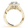 Image 2 : 1.5 ctw Certified VS/SI Diamond Halo Ring 18k Yellow Gold - REF-182W6H