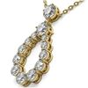 Image 3 : 1.66 ctw Diamond Designer Necklace 18K Yellow Gold - REF-178M5G