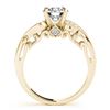 Image 3 : 1.07 ctw Certified VS/SI Diamond 2pc Wedding Set Antique 14k Yellow Gold - REF-146N6F
