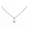 Image 1 : 1.67 ctw Cushion Diamond Necklace 18K White Gold - REF-380M4G
