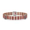 Image 1 : 26.64 ctw Tourmaline & Diamond Bracelet 14K Rose Gold - REF-472X8A