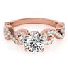 Image 1 : 1.15 ctw Certified VS/SI Diamond Ring 18k Rose Gold - REF-153F8M