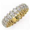Image 1 : 5.98 ctw Oval Cut Diamond Eternity Ring 18K Yellow Gold - REF-812A4N