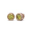 Image 2 : 3 ctw Fancy Yellow Diamond Earrings 18K Rose Gold - REF-765F5M