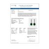 Image 4 : 15.53 ctw Emerald & Diamond Earrings 18K White Gold - REF-360N2F