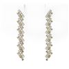 Image 2 : 4.38 ctw Baguette Cut Diamond Designer Earrings 18K Yellow Gold - REF-430A8N