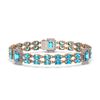 Image 1 : 17.68 ctw Swiss Topaz & Diamond Bracelet 14K Rose Gold - REF-236H2R