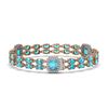 Image 2 : 17.68 ctw Swiss Topaz & Diamond Bracelet 14K Rose Gold - REF-236H2R