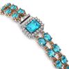 Image 3 : 17.68 ctw Swiss Topaz & Diamond Bracelet 14K Rose Gold - REF-236H2R