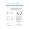 Image 4 : 58.59 ctw Ruby & Diamond Micro Pave Halo Necklace 10k White Gold - REF-777A8N