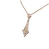 Image 2 : 1.64 ctw Fancy Yellow Diamond Necklace 18K Rose Gold - REF-206K8Y