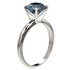Image 3 : 2.50 ctw Certified Intense Blue Diamond Engagment Ring 10k White Gold - REF-472A5N