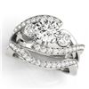 Image 1 : 2.04 ctw Certified VS/SI Diamond Bypass 2pc Wedding Set 14k White Gold - REF-336K3Y