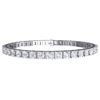 Image 3 : 7 ctw Certified SI/I Diamond Bracelet 18K White Gold - REF-517W5H