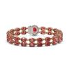 Image 3 : 26.92 ctw Tourmaline & Diamond Bracelet 14K Rose Gold - REF-336X4A