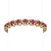 Image 1 : 44.22 ctw Ruby & Diamond Bracelet 18K Yellow Gold - REF-890Y9X