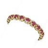 Image 2 : 44.22 ctw Ruby & Diamond Bracelet 18K Yellow Gold - REF-890Y9X