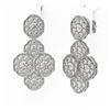 Image 3 : 6.25 ctw Diamond Designer Earrings 18K White Gold - REF-520R5K