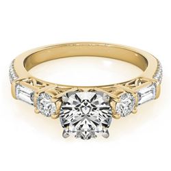 2 ctw Certified VS/SI Diamond Pave Ring 18k Yellow Gold - REF-339H2R