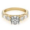 Image 1 : 2 ctw Certified VS/SI Diamond Pave Ring 18k Yellow Gold - REF-339H2R