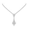Image 1 : 1.64 ctw Diamond Necklace 18K White Gold - REF-224K9Y