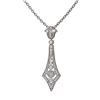 Image 3 : 1.64 ctw Diamond Necklace 18K White Gold - REF-224K9Y