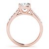 Image 3 : 1.8 ctw VS/SI Princess Diamond 2pc Wedding Set 14k Rose Gold - REF-320R5K