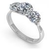 Image 1 : 2 ctw Past Present Future VS/SI Diamond Ring Martini 18k White Gold - REF-408K6Y