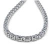 Image 2 : 30 ctw Oval Certified SI Diamond Necklace 14K White Gold - REF-4470H2R