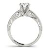 Image 3 : 1.27 ctw Certified VS/SI Diamond 2pc Wedding Set Antique 14k White Gold - REF-168H3R