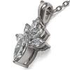 Image 3 : 1.5 ctw Marquise Cut Diamond Designer Necklace 18K White Gold - REF-320W3H