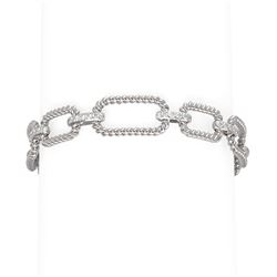 2.07 ctw Diamond Bracelet 18K White Gold - REF-317G3W