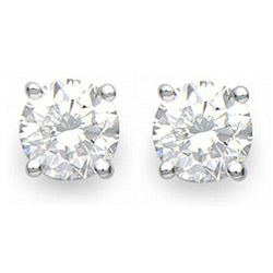 2.50 ctw Certified VS/SI Diamond Stud Earrings 18k White Gold - REF-693G3W