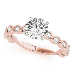 1.25 ctw Certified VS/SI Diamond Ring 18k Rose Gold - REF-155G2W