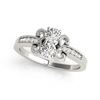 Image 2 : 0.81 ctw VS/SI Diamond 2 Stone 2 Stone Ring 18k White Gold - REF-99F3M