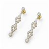 Image 1 : 5.28 ctw Round & Marquise Diamond Earrings 18K Yellow Gold - REF-601M5G