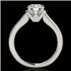 Image 2 : 1.5 ctw Certified Diamond Solitaire Ring 10k White Gold - REF-204N5F