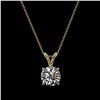 Image 3 : 1.01 ctw Certified Quality Diamond Necklace 10k Yellow Gold - REF-141F3M