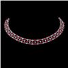 Image 1 : 43.07 ctw Ruby & Diamond Necklace 10K White Gold - REF-527A3N